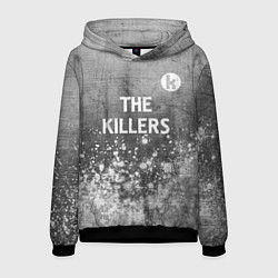 Толстовка-худи мужская The Killers - grey gradient посередине, цвет: 3D-черный