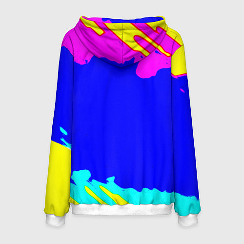Мужская толстовка Monster energy краски цветные / 3D-Белый – фото 2