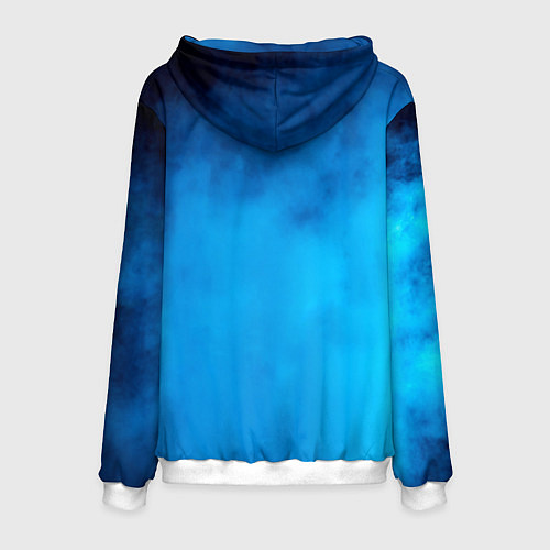 Мужская толстовка Турникмен синий дым / 3D-Белый – фото 2