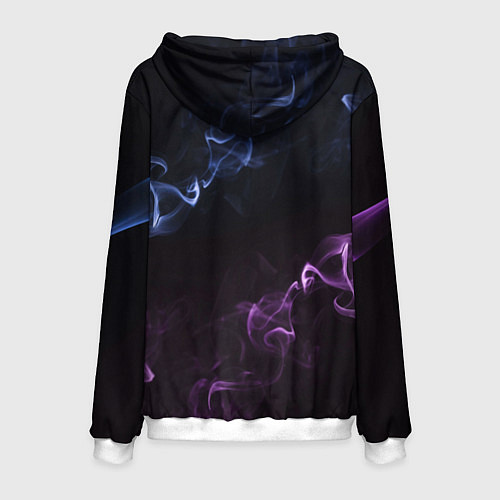 Мужская толстовка Color black blue pink / 3D-Белый – фото 2