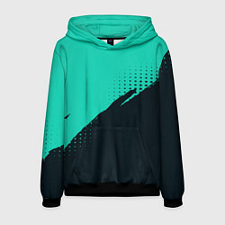 Мужская толстовка Color black light blue