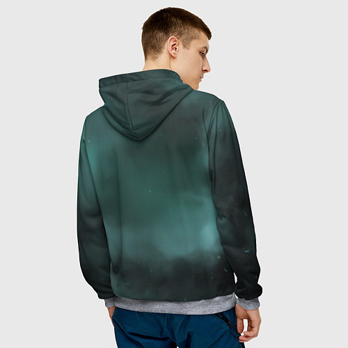 Мужская толстовка Чужой в космосе / 3D-Меланж – фото 4