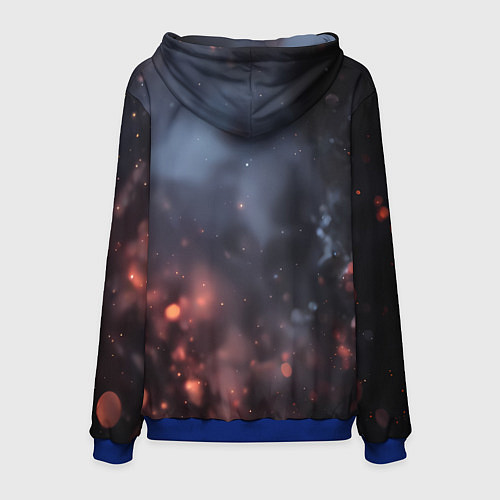 Мужская толстовка Голова Чужого из космоса / 3D-Синий – фото 2