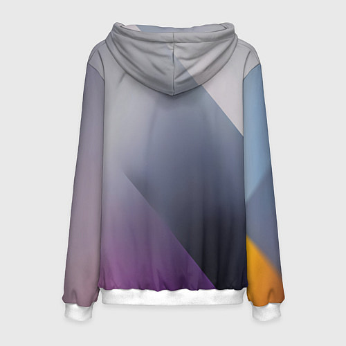 Мужская толстовка Color grey with stripes / 3D-Белый – фото 2