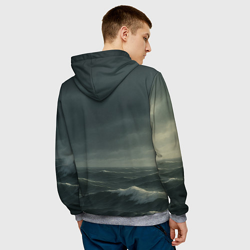 Мужская толстовка Бомбардито гусито мем / 3D-Меланж – фото 4