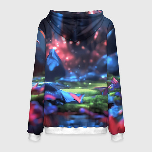 Мужская толстовка Спящий Йода / 3D-Белый – фото 2