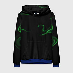 Толстовка-худи мужская Color green abstraction, цвет: 3D-синий