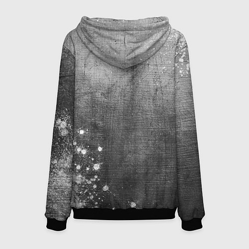 Мужская толстовка Galatasaray - grey gradient вертикально / 3D-Черный – фото 2