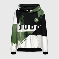 Толстовка-худи мужская Время дзюдо, цвет: 3D-черный