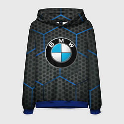Толстовка-худи мужская Bmw соты, цвет: 3D-синий