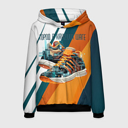 Толстовка-худи мужская Sneakers, цвет: 3D-черный