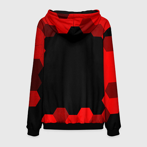 Мужская толстовка Citroen - red gradient / 3D-Черный – фото 2