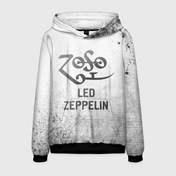 Толстовка-худи мужская Led Zeppelin - white gradient, цвет: 3D-черный