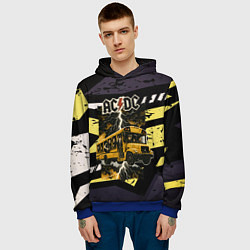 Толстовка-худи мужская ACDC в автобусе, цвет: 3D-синий — фото 2