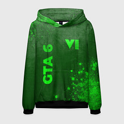 Мужская толстовка GTA 6 - green gradient вертикально