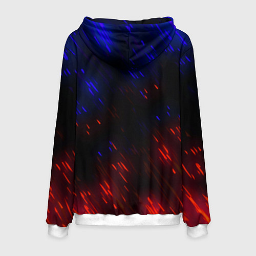 Мужская толстовка Неоновый БМВ спорт / 3D-Белый – фото 2