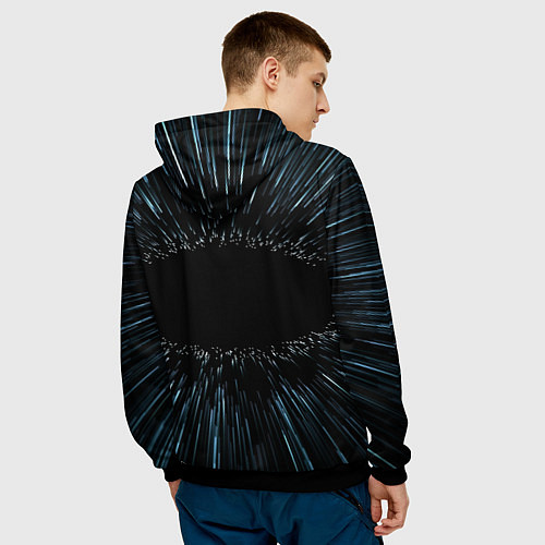 Мужская толстовка Звёздные войны космический прыжок / 3D-Черный – фото 4