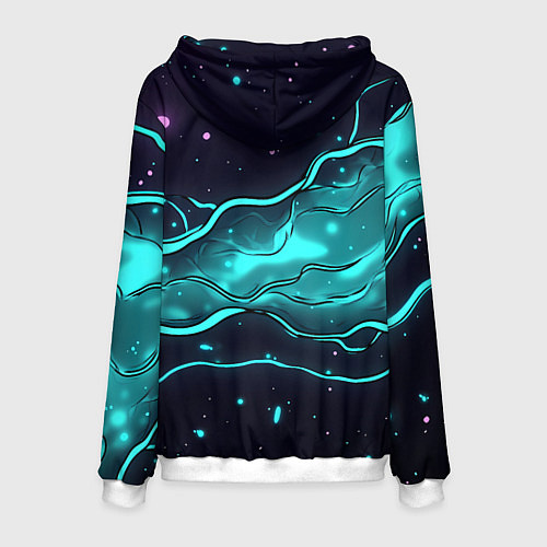 Мужская толстовка Певица Билли Айлиш / 3D-Белый – фото 2