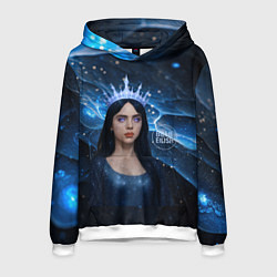 Толстовка-худи мужская Билли Айлиш в стиле снежной королевы, цвет: 3D-белый