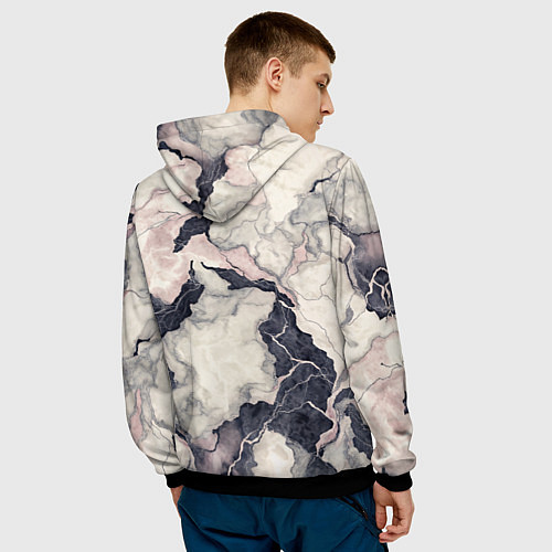 Мужская толстовка Билли Айлиш в стиле готики / 3D-Черный – фото 4