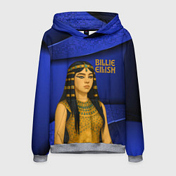 Толстовка-худи мужская Билли Айлиш в образе фараона, цвет: 3D-меланж