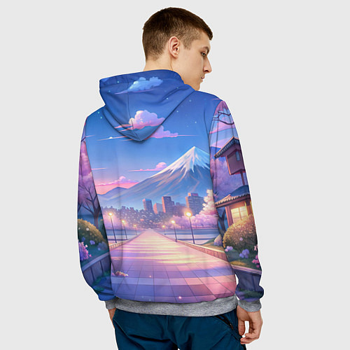 Мужская толстовка Ниндзя Билли Айлиш / 3D-Меланж – фото 4