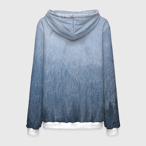 Мужская толстовка Лес мой храм древо миров - кельтское тату / 3D-Белый – фото 2