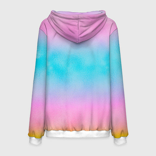 Мужская толстовка Билли Айлиш с цветочным венком на голове / 3D-Белый – фото 2