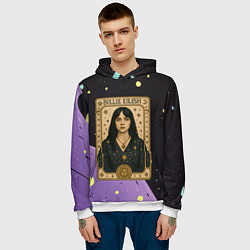 Толстовка-худи мужская Билли Айлиш в стиле Таро, цвет: 3D-белый — фото 2