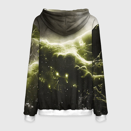 Мужская толстовка Карта с Билли Айлиш / 3D-Белый – фото 2