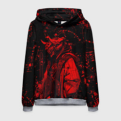 Толстовка-худи мужская Кибернетический Они, цвет: 3D-меланж