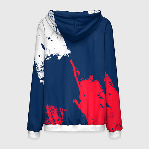 Мужская толстовка Вашингтон Кэпиталз - брызги красок / 3D-Белый – фото 2