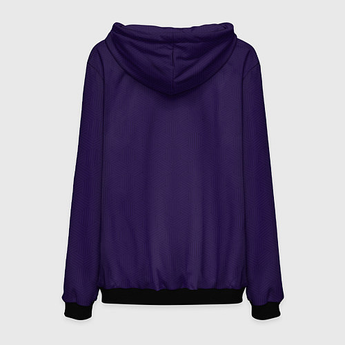 Мужская толстовка ФК Уфа - форма с текстурой / 3D-Черный – фото 2