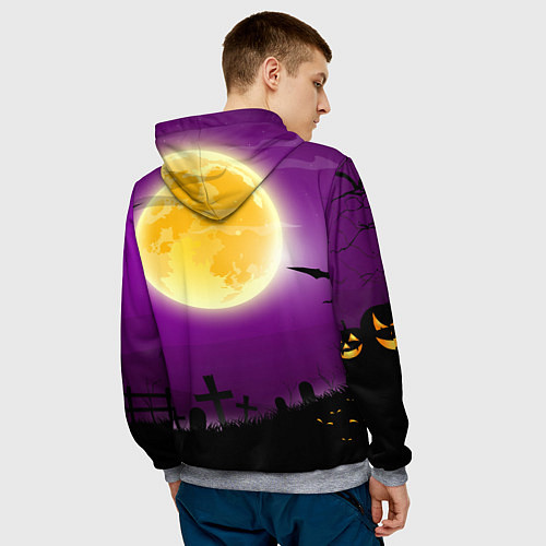 Мужская толстовка Deadboy Bones / 3D-Меланж – фото 4