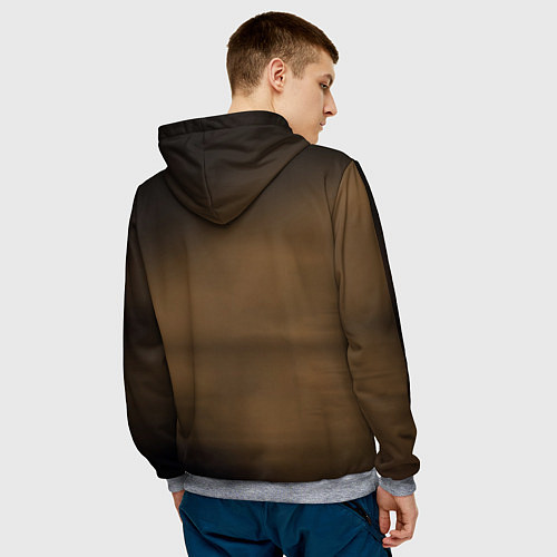 Мужская толстовка Летящая птица / 3D-Меланж – фото 4