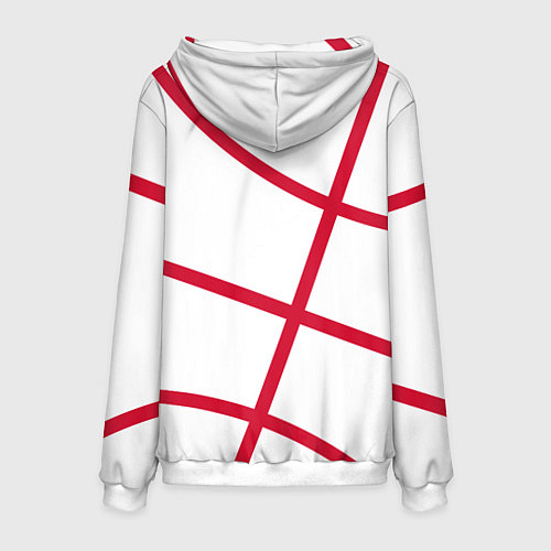 Мужская толстовка Трэйл Блэйзерс - белый мяч / 3D-Белый – фото 2