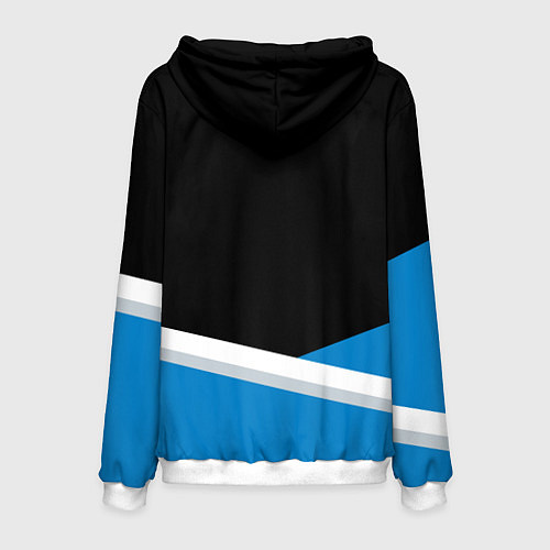 Мужская толстовка Даллас Маверикс - линии / 3D-Белый – фото 2