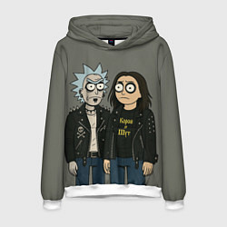 Толстовка-худи мужская КиШ - Рик и Морти, цвет: 3D-белый