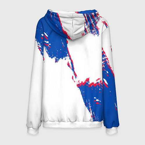 Мужская толстовка Клипперс - разлитая краска / 3D-Белый – фото 2