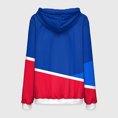 Мужская толстовка LA Clippers - basketball / 3D-Белый – фото 2