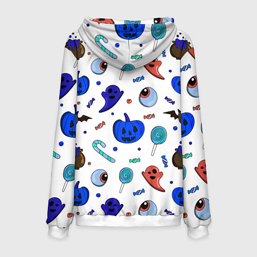 Мужская толстовка Halloween white / 3D-Белый – фото 2
