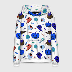Толстовка-худи мужская Halloween white, цвет: 3D-белый