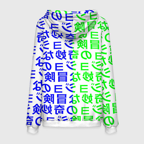 Мужская толстовка Pokemon japan pattern / 3D-Белый – фото 2