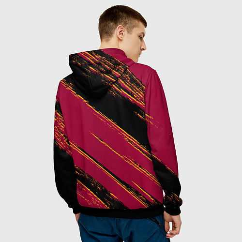 Мужская толстовка Майами Хит - цвета команды / 3D-Черный – фото 4