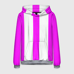 Мужская толстовка Color white pink lines