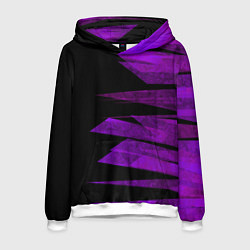 Мужская толстовка Color purple black stripes