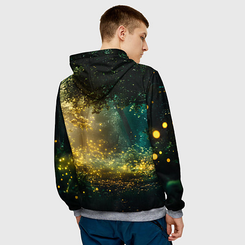 Мужская толстовка Жэньши и лягушка - Монолог Фармацевта / 3D-Меланж – фото 4