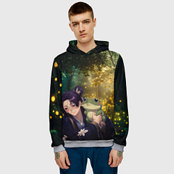 Толстовка-худи мужская Жэньши и лягушка - Монолог Фармацевта, цвет: 3D-меланж — фото 2