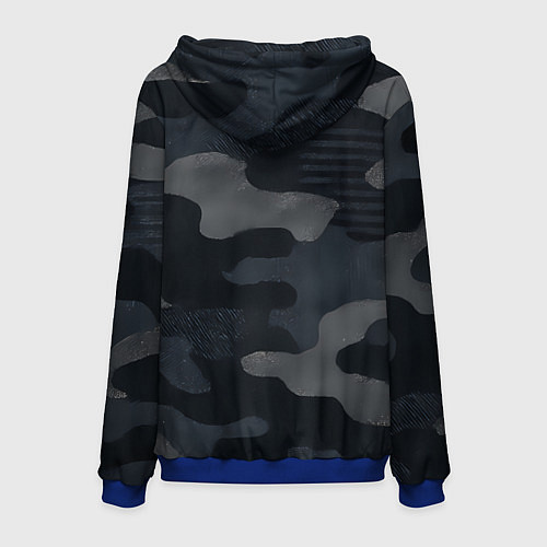 Мужская толстовка ВМФ русский медведь / 3D-Синий – фото 2