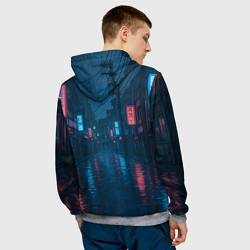 Мужская толстовка Сиратори Айра в ярости / 3D-Меланж – фото 4